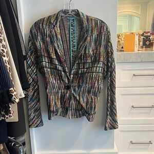 Colorful Patterned Women's Blazer